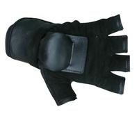 HILLBILLY Wrist Guard Gloves - Half Finger (Black, Medium)