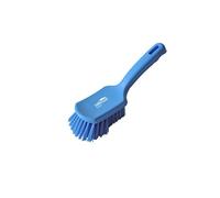 Hillbrush Hygiene D7B Premier Medium 254 mm Short Handled Brush, Blue