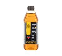 Hillfarm Extra Virgin Cold Pressed Rapeseed Oil - 2 Litre, Suitable for Cooking, Baking & Frying