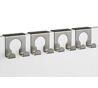 Hillfield TP-Produkte 16114 Coat Hooks Door Hooks 4 Hooks 5 x 5 cm