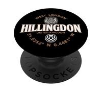 Hillingdon West London England Coordinates Label 2C PopSockets Adhesive PopGrip