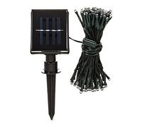 Hillington 100 Solar String Fairy Lights for Garden - 11m Long - Weatherproof Solar Powered and Rechargeable Outdoor Decoration
