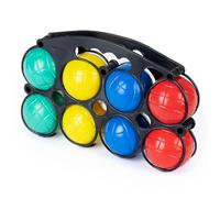 HILLINGTON Boules Game - 8pc Plastic French Pétanque Set for Garden, Lawn & Beach, Outdoor Party Game for All Ages