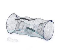 Hillington Collapsible Crabbing Net - Durable Mesh Crab Net, Fish Trap Basket Net For Catching Crab, Prawn, Shrimp, Lobster, EEL, Crayfish Trap - Fishing Net with Zipped Access and Bait Pocket