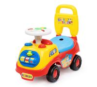 Hillington My First Ride On And Push Along Buggy Car Red Toddler Walker Learning Toy With Steering Wheel Horn Sounds