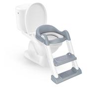 Hillington Toilet Trainer Padded Seat - White/Grey in Grey Hillington Grey