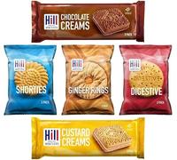 Hilll Mini Pack Biscuits - 25 Single-Serve Packs (3 Biscuit in Each Pack, 75 Biscuitss in Total) Individually Wrapped Snacks for Lunchboxes & On-the-Go Sold Loose