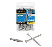 Hillman 42500 Power Pro Premium 305 Stainless Steel Wood Screw, 10 X 3 1/2-Inch, 20 per pack