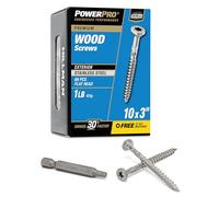 Hillman 48623 Power Pro Premium 305 Stainless Steel Wood Screw, 10 X 3-Inch, 70 Pack
