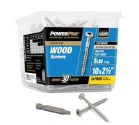 Hillman 48627 Power Pro Premium 305 Stainless Steel Wood Screw, 10 X 2.5-Inch, 430 Pack