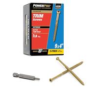 Hillman 48634 Premium All Purpose Outdoor Trim Screws, Bronze