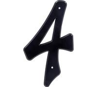 Hillman 839758 Black House Number 4, 4-Inch Nail Plastic