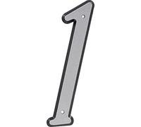 HIllman 841598 4-Inch Nail-On Reflective Plastic House Number 1