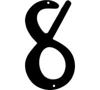 HIllman 841632 4-Inch Nail-On Black Die Cast Aluminum, House Number 8