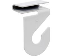 Hillman Fasteners 122323 Track Hanger Hooks Suspends Signs and Mobiles from Drop-Ceiling T-Bars (Pack of 2), White