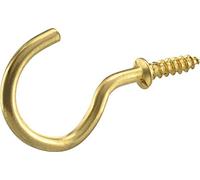 Hillman Hardware Essentials 320400 Solid Brass Cup Hooks (5/8-inch) 100 Pack