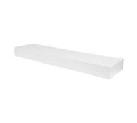 Hillman HIGH & MIGHTY 515607 Modern 24" Floating Shelf Holds up to 20lbs, Easy Tool-Free Dry Wall Installation, Flat, Retail Packaging, White
