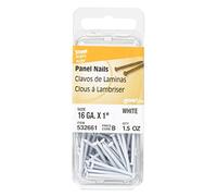 Hillman Panel Nails 1" White Card 1.5 Oz