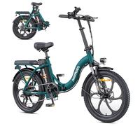 HillMiles MilePort 1 Electric Bike for Adults with 36V 13AH Removable Battery, 20"*3.0" Fat Tire Folding Electric Bicycle with Top Speed 25KM/H &100KM Long Range, 250W Motor City Commuter Ebike
