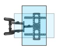 HILLPORT 90° Rotation TV Wall Bracket 40-80 inch Tilting Swivel Long Reach TV Mount with Extra Long Articulated Arm 820mm for Vertical TV Screens up to 50 kg, MAX VESA 600 x 500 mm DY4080