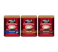 Hills Bros Cappuccino Mix - Variety Pack with French Vanilla, English Toffee, and Double Mocha - Instant Coffee Beverage Mix (3 ct. Pack)