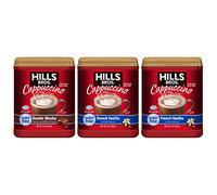 Hills Bros Instant Cappuccino Mix Sugar-Free Variety Pack with (2) Sugar-Free French Vanilla and (1) Sugar-Free Double Mocha Instant Coffee Beverage Mix (3 ct. Pack)