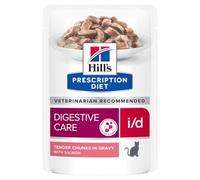 HILL'S PRESCRIPTION Diet Cat Digestive Care i/d Wet Food Chunks in Gravy with Salmon 12x85g Pouch