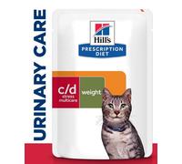 Hills Prescription Diet CD Urinary Stress Plus Metabolic Cat Food Pouches 12x85g