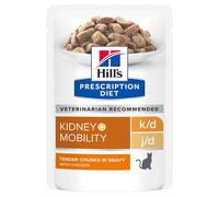 Hill's Prescription Diet Feline k/d+Mobility Kidney+Joint Care - Chicken - Saver Pack: 24 x 85g