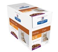 Hill's Prescription Diet k/d Kidney Care Cat Food - Beef Wet - 12 x 85g Pouches