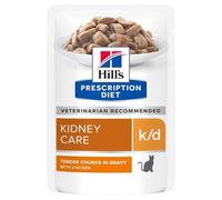Hills Prescription Diet Feline KD Kidney Care Pouches 85g x 96 Chicken