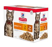 Hill's Science Plan Adult 1 - 6 - Saver Pack: Poultry Selection (48 x 85g)