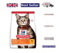 Hills Science Plan Adult Cat Food with Chicken & Fish Oil - 300g Pouch for Cats