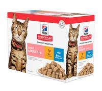 Hills Science Plan Adult Light Wet Cat Food Multipack 85g
