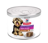 Hill's Science Plan Sensitive Stomach & Skin Small & Mini Mousse - Turkey (12 x 200g)