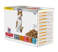 Hill's Science Plan Feline Chunks & Gravy Adult Sterilised Pouches Multipack 12x85g