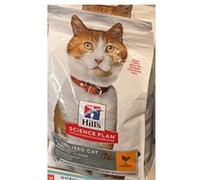 Hills Science Plan Young Adult Sterilised Cat Dry Food Chicken Flavour 3kg Low Fat And Mineral Control For Healthy Urinary And Active Feline