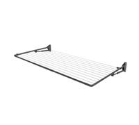 Hills Single Folding Frame Washing Line | Outdoor Clothes Line | Wall Mounted. Retractable, Lasts a Lifetime - 26 Metres Drying Space, 2.4 x 1.2 Metres