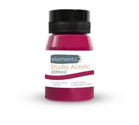 Hillsart Acrylic Paint 500ml Tub for Artists - Quick Drying, High Pigment, Vibrant Magenta Deep Hue - Professional Quality Burgundy Acrylic Paint for Canvas, Wood, Paper, Crafts & Art Projects - 500ml