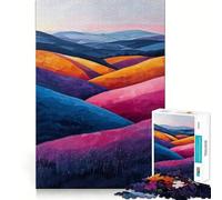 Hillside Twilight for Adults 1000 Piece Puzzle Restful Game Tension Relief Family Bond Xmas Surprise (38x26cm)