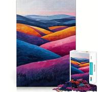 Hillside Twilight Jigsaw Puzzles 1000 Pieces for Adults Creative Play Sharp Detail Real Challenge Home Art (50x75cm)