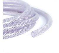 Hilltop Products Ltd Reinforced Braided PVC Hose Size 7/8'' - 22.0mm I/D X 29.0mm O/D - Clear (1 Mtr, Clear)