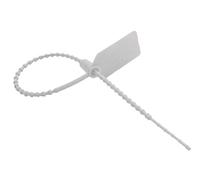 Hilltop Products Security Seal - White, 250mm Length, 2.6mm Diameter, 25 Count, Polypropylene (PP) Material