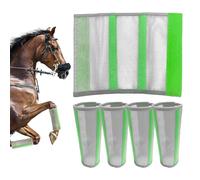 Hilltown Fly Boots for Horses, Anti-Insect and Uv-Permeable Fly Boots for Horses Set of 4 - Provide Your Horse with Maximum Protection During Training, Riding and Resting