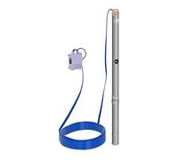 Hillvert Deep Well Pump Submersible Max. Flow Rate: 3,800 l/h, 750 W, Max. Transport Depth: 85 m, Ø 70 mm, Incl. Switch Box, Stainless Steel