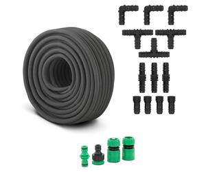 hillvert Drip hose - 50 m - with tap piece, spout and various connections HT-COSTIGAN-50
