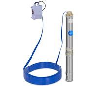 hillvert Submersible Pump - 95 mm / 3,75'' - 6000 l/h - 750 W - 20 m cable - 72 m lift - stainless steel MSW-SPP44-075