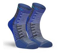 Hilly Active Minimum Cushioning Anklet Running Socks, Blue, Size L, Men Blue