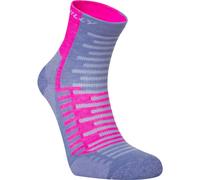 Hilly Active Anklet Running Socks Purple Cushioned Ankle Length Sports Training