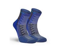 Hilly Active Minimum Cushioning Anklet Running Socks, Blue, Size M, Men Blue